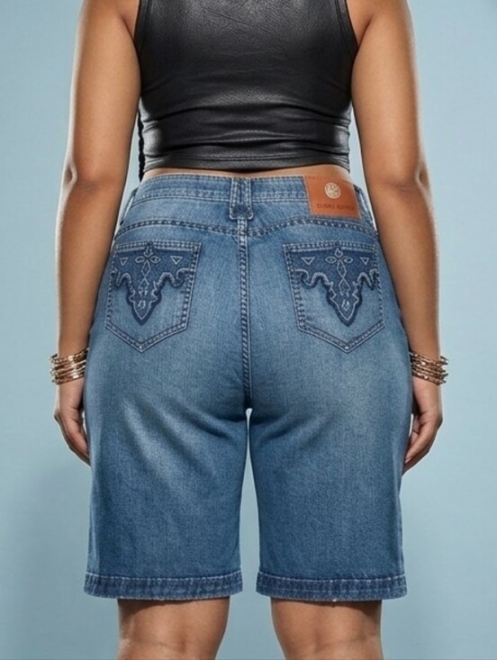 Antik Denim Pants - ANTIK DENIM BERMUDA Shorts Y2K NWT VINTAGE Plus Size 20W